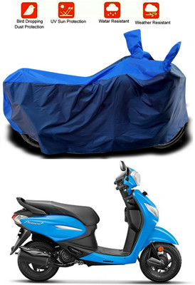 MMSSTAR Waterproof Two Wheeler Cover for Hero(Pleasure+ 110, Blue, Blue)