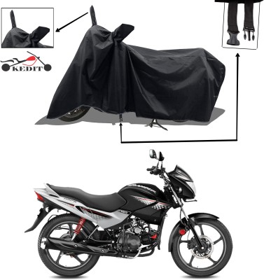 KEDIT Two Wheeler Cover for Hero(Glamour i3s BS6, Black)