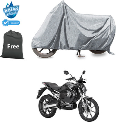 PAGORA Waterproof Two Wheeler Cover for Revolt(RV 300, Silver)