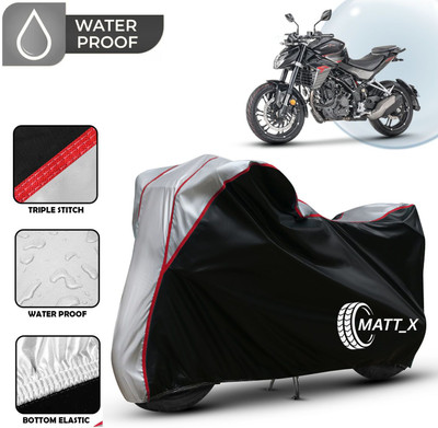 MATT_X Waterproof Two Wheeler Cover for Hero(Xtreme 200R, Black, Silver)