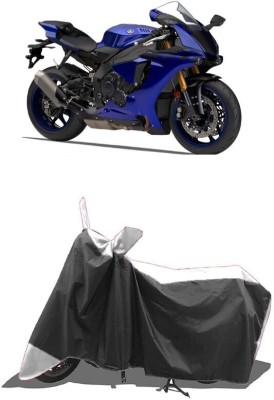 SUGASHRI Waterproof Two Wheeler Cover for Yamaha(YZF R1M, White, Black)