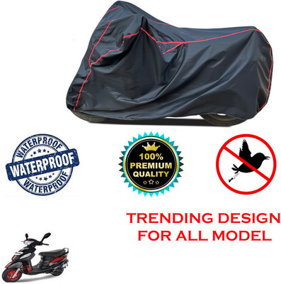 THE REAL ARV Waterproof Two Wheeler Cover for Mahindra(Rodeo, Black)