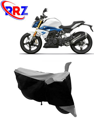 RRZ Waterproof Two Wheeler Cover for BMW(G 310 R, Black, Grey)