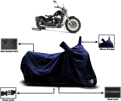 Amexride Two Wheeler Cover for Royal Enfield(Bobber 350, Blue)