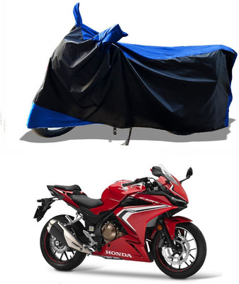 DeepShakshi AUTOMOTIVE Waterproof Two Wheeler Cover for Honda(CBR500R BS6, Blue)