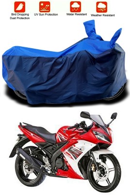 Mdstar Waterproof Two Wheeler Cover for Yamaha(R15S, Blue, Blue)