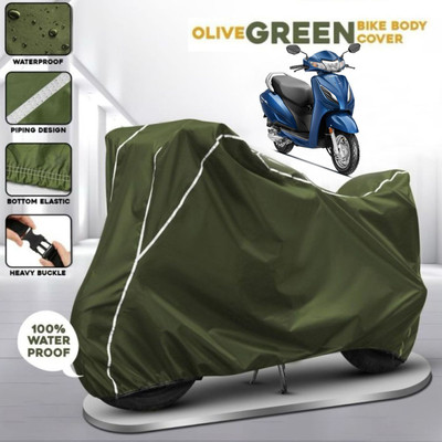 Shiv Kanha Waterproof Two Wheeler Cover for Honda(Activa, Green)