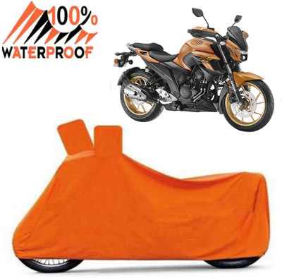 Autoinnovation Waterproof Two Wheeler Cover for Yamaha(FZ 25, Orange)