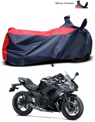 Ascension Two Wheeler Cover for Kawasaki(Ninja 650 BS6, Blue, Red)