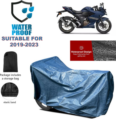 PAGORA Waterproof Two Wheeler Cover for Suzuki(Gixxer SF, Blue)