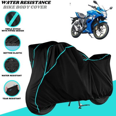 SRP PRODUCT Waterproof Two Wheeler Cover for Suzuki(Gixxer SF, Black)