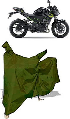 Amexride Two Wheeler Cover for Kawasaki(Z400, Maroon)