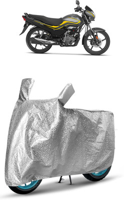 J S R Waterproof Two Wheeler Cover for Hero(Super Splendor, Silver)