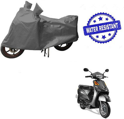 DeepShakshi AUTOMOTIVE Waterproof Two Wheeler Cover for Indus(Yo Spark, Grey)
