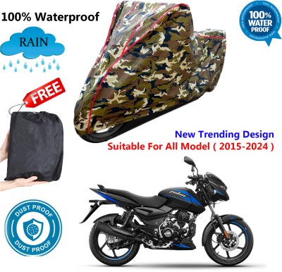 OliverX Waterproof Two Wheeler Cover for Bajaj(Pulsar 125, Multicolor)