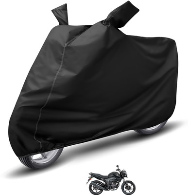 Auto Hub Waterproof Two Wheeler Cover for Honda(CB Trigger, Black)