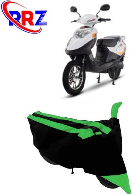 RRZ Waterproof Two Wheeler Cover for Hero(Electric, Black, Green)