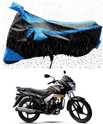 Mdstar Waterproof Two Wheeler Cover for Mahindra(Centuro, Blue, Black)