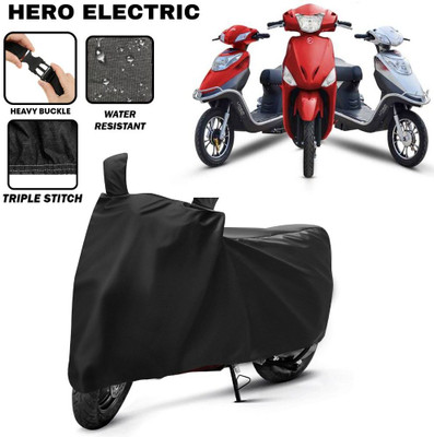 SRP PRODUCT Waterproof Two Wheeler Cover for Hero(Electric, Black)