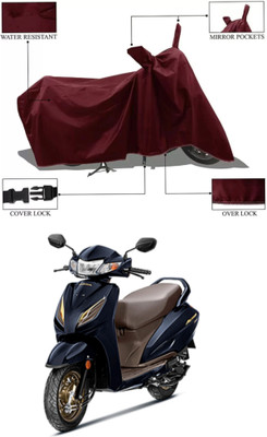 Mdstar Waterproof Two Wheeler Cover for Honda(Activa 6G, Maroon)
