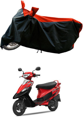 DeepShakshi AUTOMOTIVE Waterproof Two Wheeler Cover for TVS(Pep+ BS6, Red)