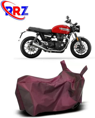 RRZ Waterproof Two Wheeler Cover for Triumph(Twin, Maroon)
