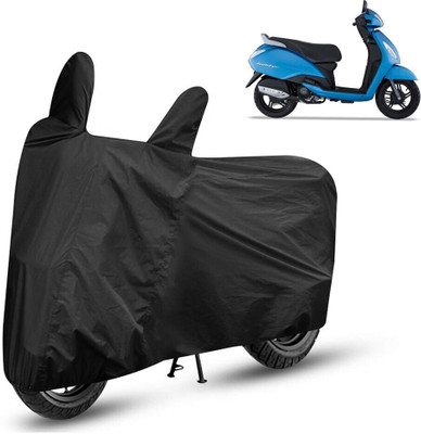 Mdstar Waterproof Two Wheeler Cover for TVS(Jupiter, Black)