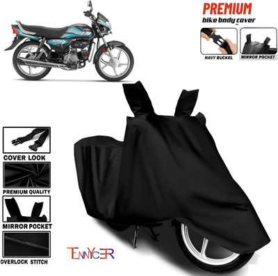 TENNYCER Waterproof Two Wheeler Cover for Hero(HF Deluxe, Black)