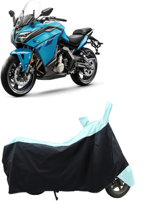 Coxtor Waterproof Two Wheeler Cover for CFMoto(650GT, Black, Blue)