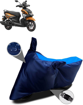 DeepShakshi AUTOMOTIVE Two Wheeler Cover for Yamaha(RayZR 125 Fi, Blue, Black)
