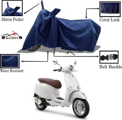 KEDIT Two Wheeler Cover for Vespa(GTS Super 125, Blue)