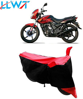 KPIND Waterproof Two Wheeler Cover for TVS(Flame 125, Black, Red)