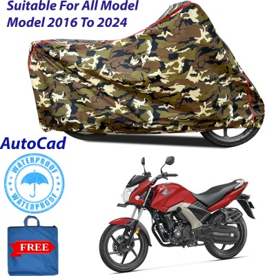 AUTOCAD Waterproof Two Wheeler Cover for Royal Enfield(Electra Delux, Multicolor)