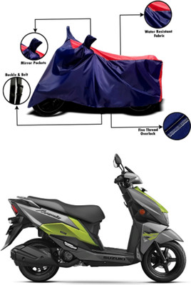 RAQTRO Waterproof Two Wheeler Cover for Suzuki(Avenis 125, Red, Black)
