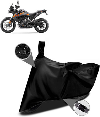 DeepShakshi AUTOMOTIVE Waterproof Two Wheeler Cover for KTM(390 Adventure BS6, Black)