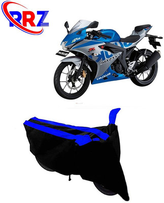 RRZ Waterproof Two Wheeler Cover for Suzuki(GSX R150, Black, Blue)
