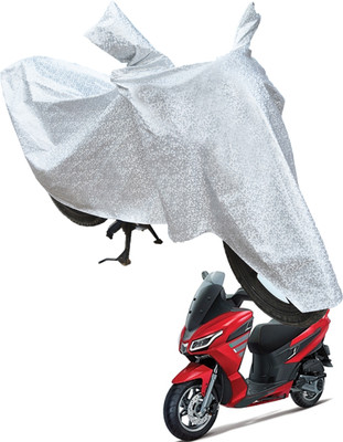 RiderShine Waterproof Two Wheeler Cover for Aprilia(SXR 160 BS6, Silver)