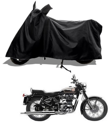 GROFATIK Two Wheeler Cover for Royal Enfield(Bullet 350, Black)