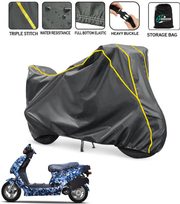 AUTOBIRSA Waterproof Two Wheeler Cover for Hero(Electric AXLHE-20, Grey)