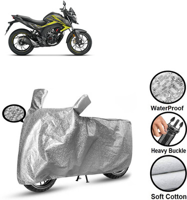 GOSHIV-car and bike accessories Waterproof Two Wheeler Cover for Honda(CB Hornet 160, Silver)