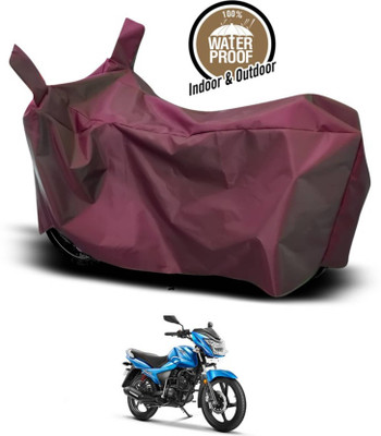 KEDIT Two Wheeler Cover for TVS(Victor, Maroon)
