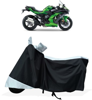 Tricway Two Wheeler Cover for Kawasaki(Ninja H2 SX, White)