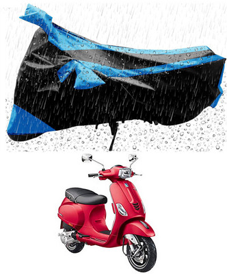 Furious3D Two Wheeler Cover for Piaggio(Vespa SXL 125, Blue, Black)