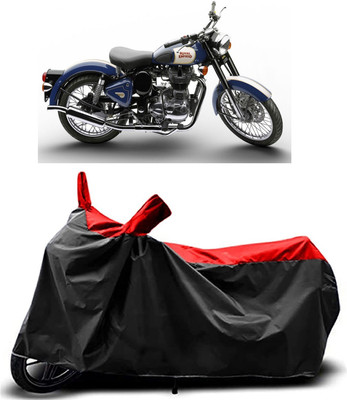 Fastak Two Wheeler Cover for Royal Enfield(Bullet 500, Red)