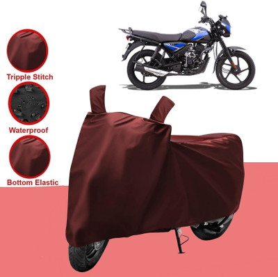HWSXQAE Two Wheeler Cover for Bajaj(CT 125X, Maroon)