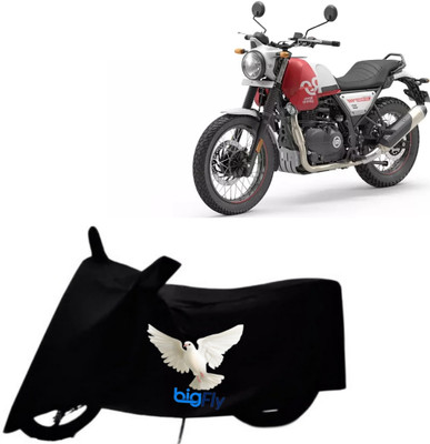 BigFly Waterproof Two Wheeler Cover for Royal Enfield(Black)