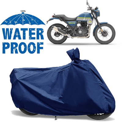 AutoGalaxy Waterproof Two Wheeler Cover for Royal Enfield(Blue)