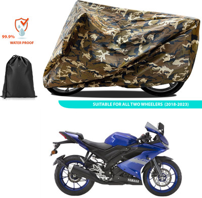 CODOKI Two Wheeler Cover for Yamaha(YZF R15 V3 BS6, Yellow)