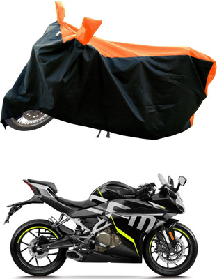 DeepShakshi AUTOMOTIVE Waterproof Two Wheeler Cover for CFMoto(250SR, Orange)