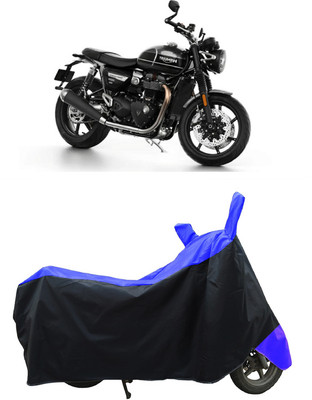 Coxtor Waterproof Two Wheeler Cover for Triumph(Speed Twin, Blue)